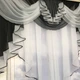 Готовый тюль с ламбрекеном для зала спальни, тюль шифон для гостинной зала Черный (KU-178-36) - изображение 4