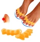 Силіконовий міжпальцевий коректор роздільник пальців Hallux Valgus Orange - изображение 1