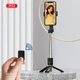 Монопод для селфі з триногою XO SS10 mini 80см (Bluetooth пульт) With Mirror Black (36206) - зображення 2