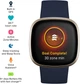 Смарт-часы Fitbit Versa 3 Midnight/Soft Gold Aluminum (FB511GLNV) - изображение 5
