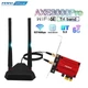 Сетевая карта PCI-E Fenvi PCE-AXE3000Pro (Intel AX210) адаптер 2.4G/5G/6Ghz 5374 Mbps с выносной антенной + Bluetooth 5.3, 2 внешние антенны, с радиатором - изображение 2