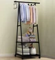 Вішалка пересувна підлогова THE NEW COAT RACK для одягу та взуття на коліщатках Чорна (NRACK12-AV) - зображення 5