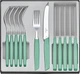 Набор столовых приборов Victorinox Swiss Modern Table Set 12 предметов с ручкой мятного цвета (6.9096.11W41.12) - изображение 1