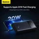 Портативный павербанк Baseus Power Bank Star-Lord 20000 mAh 22,5W с кабелем Type-C в комплекте Черный - изображение 8