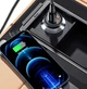 Автомобильное зарядное устройство Essager 30W Type-C + USB-A с быстрой зарядкой, заряд от прикуривателя, черный (84172343) - изображение 4