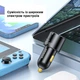 Автомобільний зарядний пристрій Essager F689 66W USB-A + 2 Type-C, заряд від прикурювача, чорний (84144762) - зображення 3