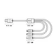 Кабель Baseus USB-A 3 в 1 Type-C / Lightning / Micro USB для швидкої зарядки і передачі даних, 1.2 м, чорний (84175865) - зображення 7