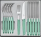 Набор столовых приборов Victorinox Swiss Modern Table Set 12 предметов с ручкой мятного цвета (6.9096.12W41.12) - изображение 1