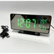 Часы сетевые настольные + будильник + термометр + гигрометр VST-888Y USB DC5V, зеркальные, зеленые цифры (20890) - изображение 1
