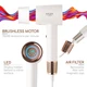 Фен для волосся Adler AD 2272 1800Вт з дисплеєм White - зображення 9