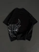 Стильна чоловіча футболка Chicago Bulls оверсайз M чорна (F188) - зображення 2