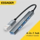 USB-хаб Essager Fengyang 4 in 1 Splitter (USB-A port) grey (EHBA04-FY0G-P) (EHBA04-FY0G-P) - изображение 6