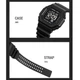 Часы наручные 1988BK SKMEI с подсветкой, BLACK - изображение 5