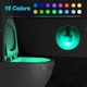 Светодиодная LED подсветка Light Bowl для унитаза с датчиком движения, 16 цветов Белый - изображение 5