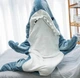 Теплий Плед-Пижама Акула Shark Синий (Размер M) - изображение 2