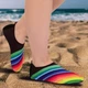 Обувь Skin Shoes дитяча для спорту та йоги SP-Радуга розмір L-30-31 длина стопи 18-18,5см (неопрен, чорний) (PL-1814B_L-30-31-18-18,5см) - зображення 4