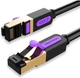 Интернет кабель Vention Cat7 SFTP Ethernet сетевой шнур патч-корд 10 Гбит/с 5 м Black (ICDBJ) - изображение 1