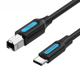 Кабель Vention USB Type C to USB type B USB Printer Cable для принтерів, сканерів, БФП 1.5 м Black (CQUBG) - зображення 1