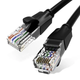 Интернет кабель Vention Cat.6 UTP Ethernet сетевой шнур патч-корд 1000 Мбит/с 250 МГц 15 м Black (IBEBN) - изображение 1