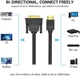 Адаптер перехідник Vention HDMI to DVI 4K 60 Hz 1080P 60 Hz двоспрямований 1.5 м Black (ABFBG) - зображення 3