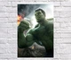 Постер BEGEMOT Месники Супергерої MARVEL Халк Брюс Бенер Hulk 40x61 см (1124061) - зображення 1