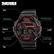 Мужские наручные спортивные часы Skmei Champion 1243A Черные с красным - изображение 4