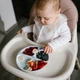 Мисочка на три секції силіконова з присоскою BabyOno блакитний - зображення 3