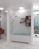 Шторка на ванну Atlantis Glass MENTAL 1700х1400 мм Прозора Універсальна - зображення 1