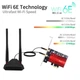 Мережева карта PCI-E Fenvi FV-AXE3000PRO (Intel AX210) адаптер 2.4G/5G/6Ghz 5374 Mbps з виносною антеною + Bluetooth 5.3, 2 зовнішні антени, з радіатором - зображення 4