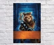 Постер BEGEMOT Вартові галактики Ракета і Грут Guardians of the Galaxy 40x61 см (1120948) - зображення 1