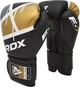 Боксерские перчатки RDX F7 Ego 14 унций + Капа Black Golden (BGR-F7BGL-14oz) - изображение 2