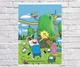 Постер плакат BEGEMOT Мультфильм Время приключений Adventure Time 61х90 см(1121476-1) - изображение 1