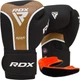 Боксерские перчатки RDX Aura Plus T-17 14 унций + Капа Black Golden (BGR-T17BGL-14OZ+) - изображение 1