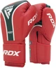 Боксерские перчатки RDX Aura Plus T-17 10 унций + Капа Red/Black (BGR-T17RB-10OZ+) - изображение 7
