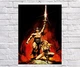 Постер плакат BEGEMOT Старые фильмы Конан Варвар Conan Barbarian 61х90 см (1121578-1) - изображение 1