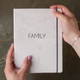 Альбом ручної роботи Ivanka Present для вклеювання фото Family 22х17 см велюр білий - изображение 1