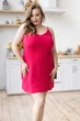 Ночная рубашка муслиновая XXL+ Н1807 Малиновый, 3XL (52-54) - изображение 1