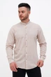 Рубашка лен стойка Trend Collection U02-152 бежевый L - изображение 2