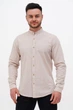 Рубашка лен стойка Trend Collection U02-152 бежевый L - изображение 6