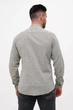 Сорочка льон стійка Trend Collection U02-152 сіро-зелений 2XL - зображення 4