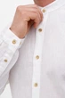 Сорочка льон стійка Trend Collection U02-152 Білий XL - зображення 6