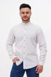 Сорочка льон стійка Trend Collection U02-152 світло-сірий 2XL - зображення 1