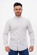 Сорочка льон стійка Trend Collection U02-152 світло-сірий 2XL - зображення 4