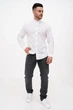 Сорочка льон, стійка Trend Collection BAT U11-152 Білий 4XL - зображення 2