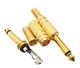 Разъем моно джек Avzhezh A0053 Jack 1/4" Gold - изображение 2