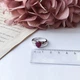 Серебряное кольцо с натуральным рубином 2.733ct, вес изделия 3,74 гр (2157878) - изображение 7