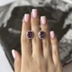 Серебряные серьги с натуральным аметистом 9.015ct (2157731) - изображение 5