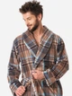 Халат мужской из велсофта теплый больших размеров Key MGL 421 B23 XL/2XL Принт (5904765665373) - изображение 5