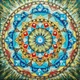 Алмазная мозаика на подрамнике ColorArt 40х40 Мандала изобилия и процветания FSP1401 + Подарок лак для покрытия - изображение 2