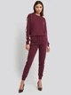 Спортивные штаны женские NA-KD 1018-004070-0212 XS Бордовые (7325942147501) - изображение 3
